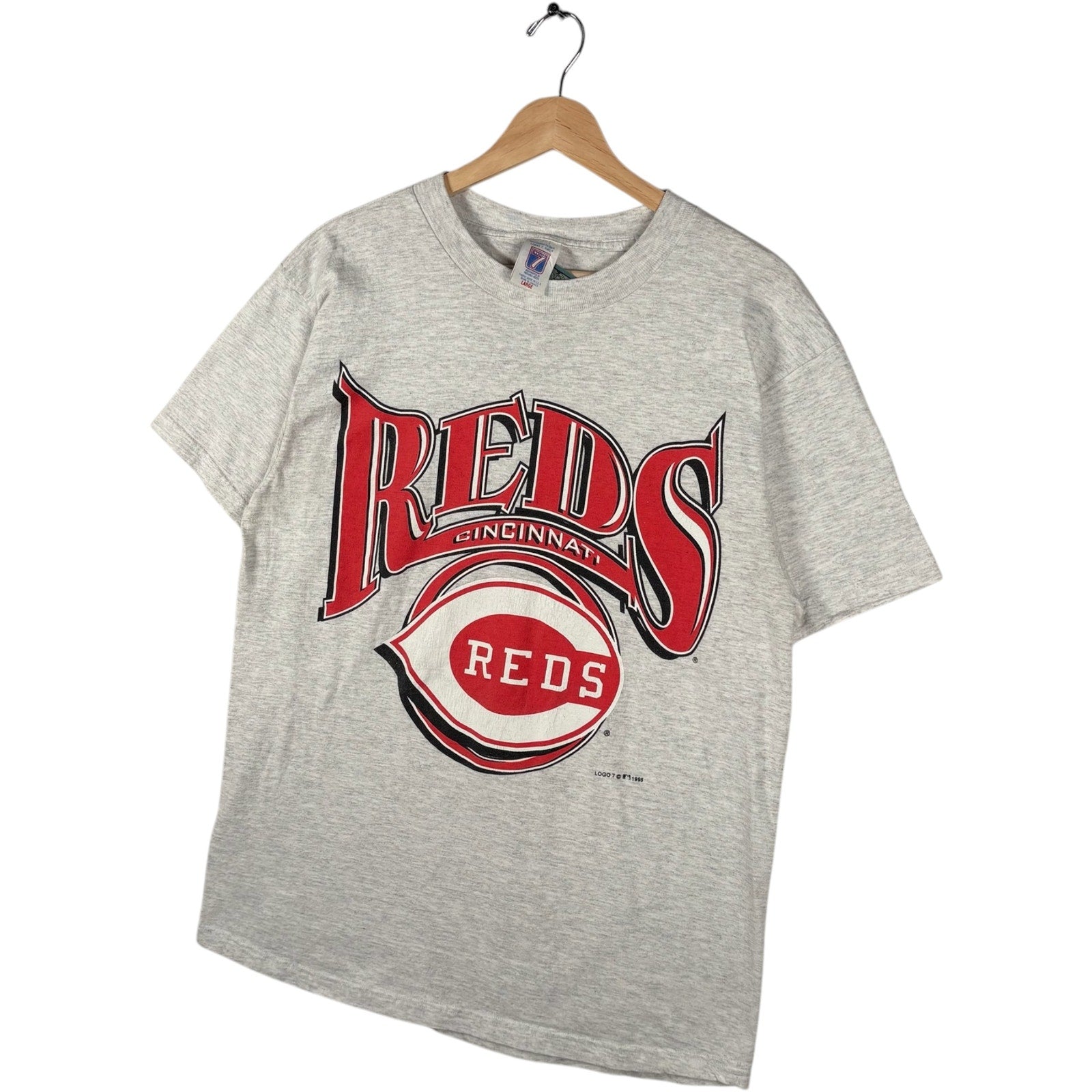 Vintage Cincinnati Reds Spellout Logo Tee MLB