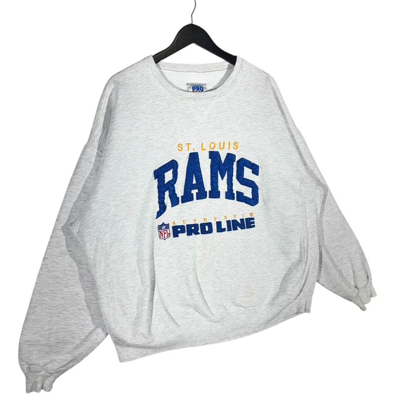 Vintage Russell Pro Line St. Louis Rams Spellout Crewneck 90s