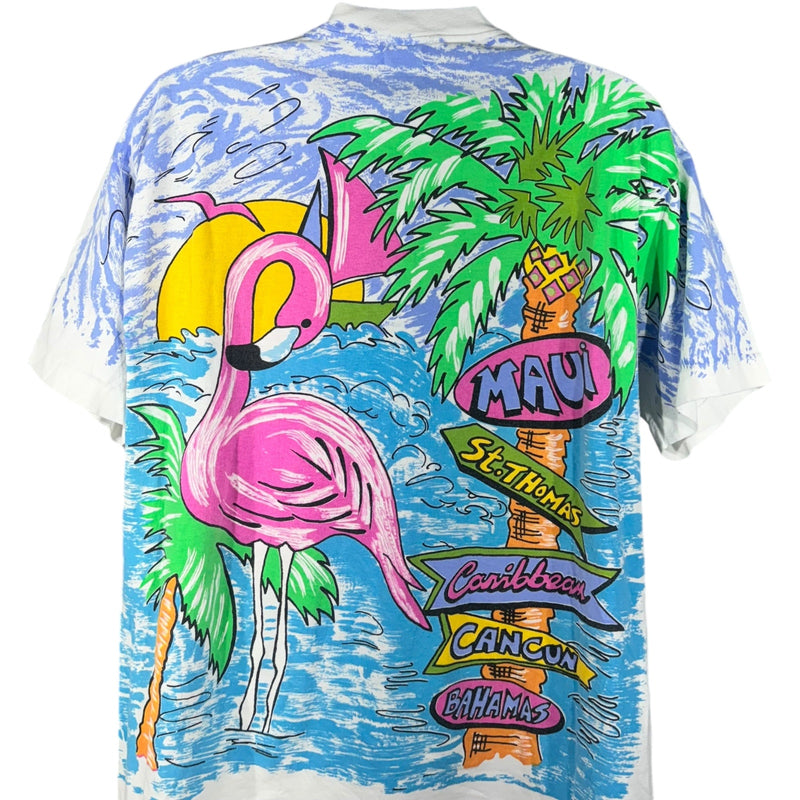 Vintage Flamingo AOP Tee 90s