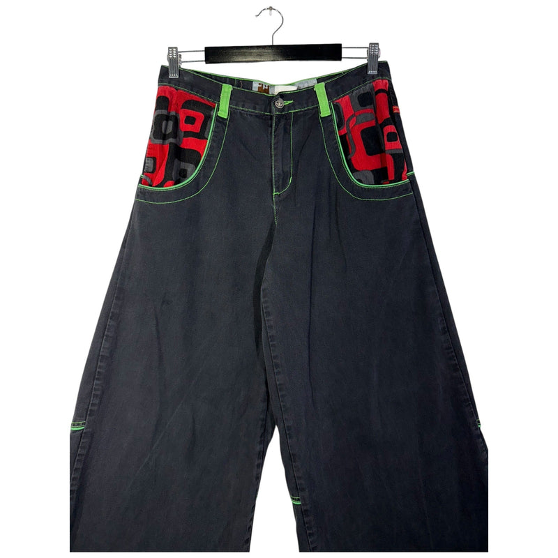 Vintage Stuka Wide Leg Baggy Printed Pants