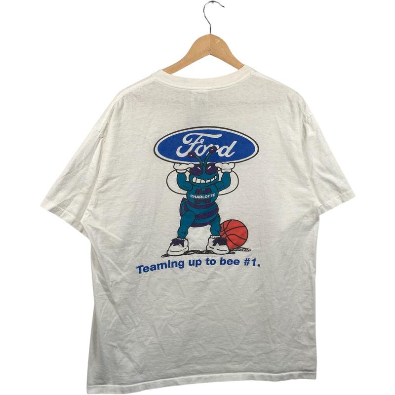 Vintage North Carolina Ford Dealerships NBA Hornets Promo Tee