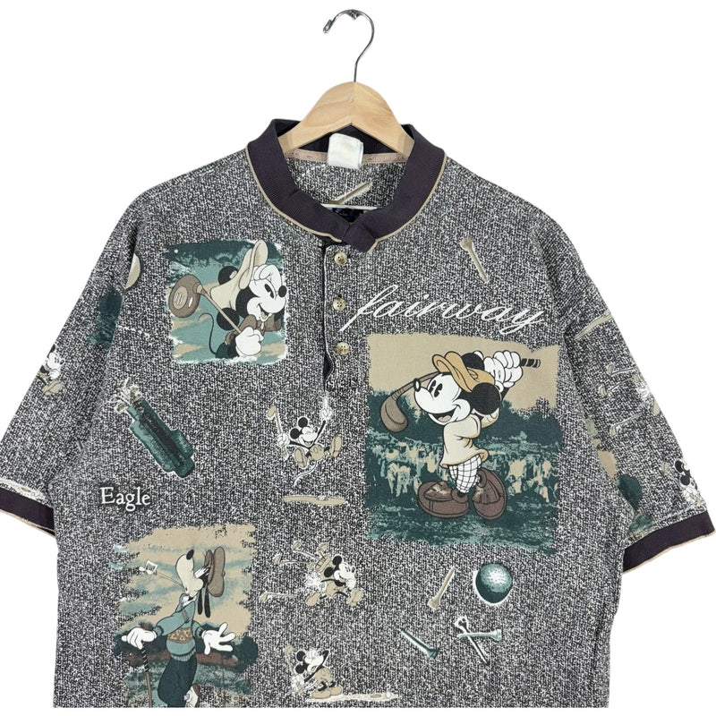Vintage Mickey Mouse Golf Short Sleeve Polo