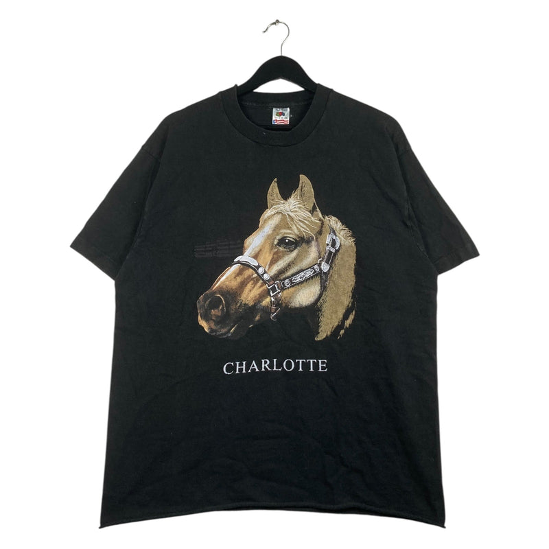 Vintage Charlotte Horse Graphic T-Shirt