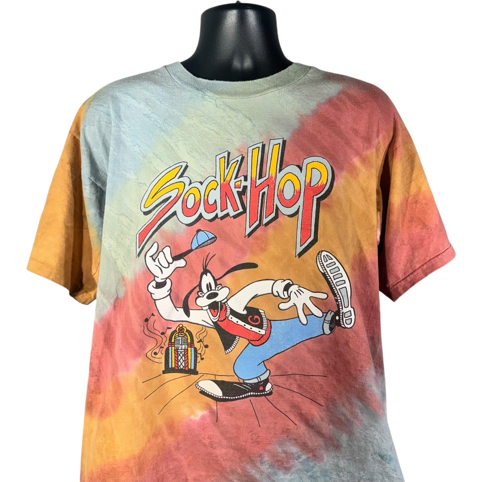 Vintage Disney Goofy Sock-Hop Tie Dye Tee