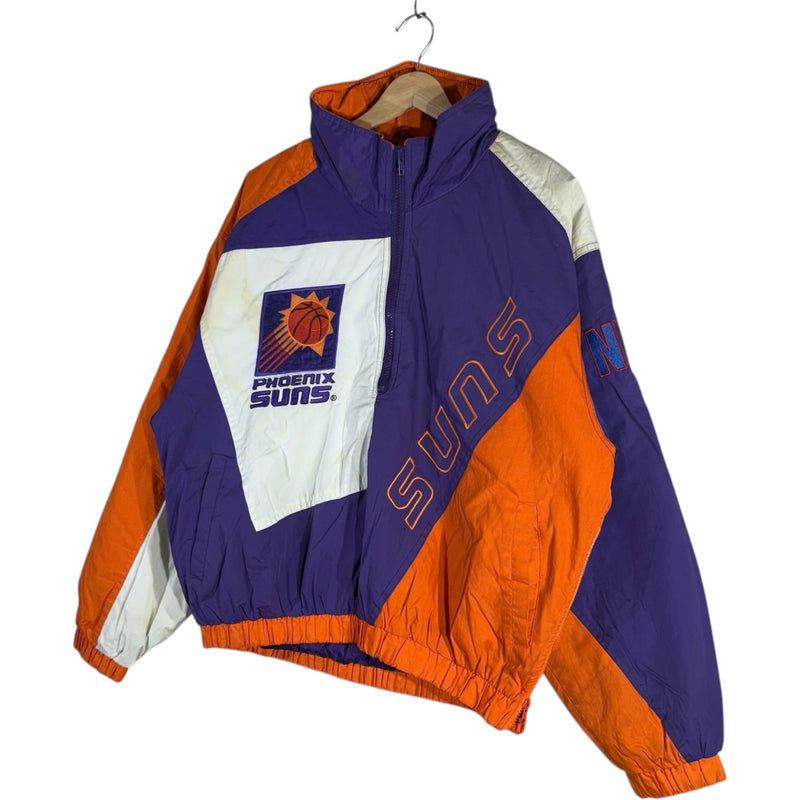 Vintage Pro Player Phoenix Suns Spellout Logo NBA Puffer Jacket