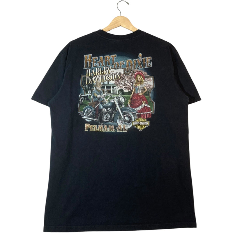 Vintage Harley Davidson Heart Of Dixie Crewneck T-Shirt