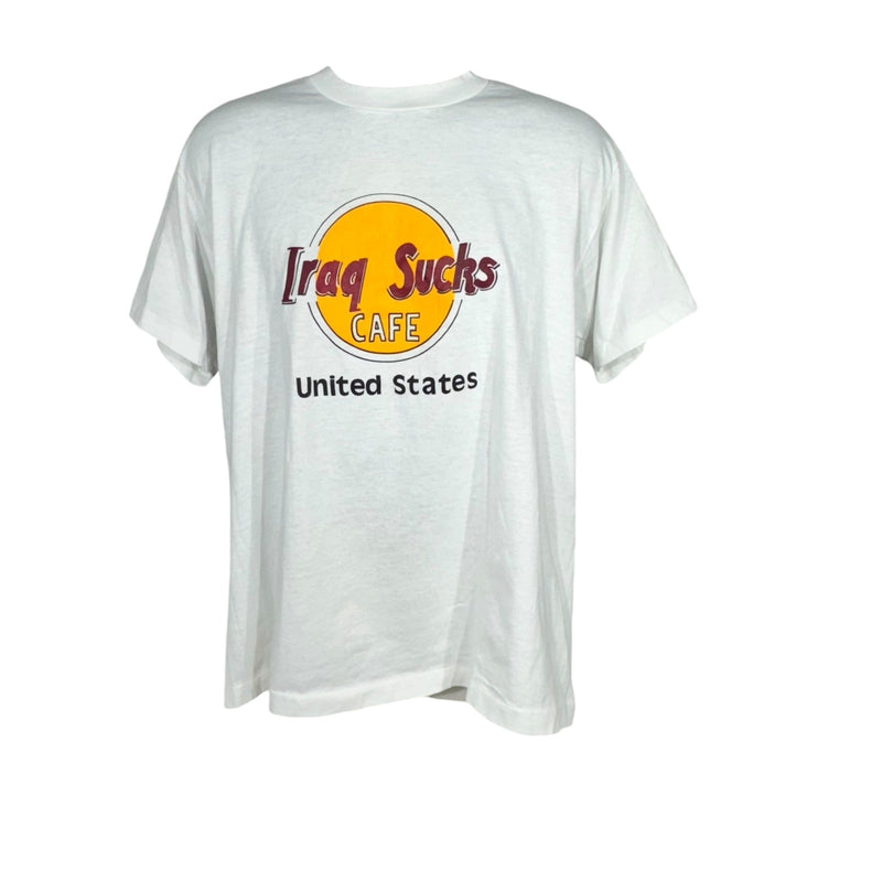 Vintage Iraq Sucks Hard Rock Cafe Parody Tee 90's