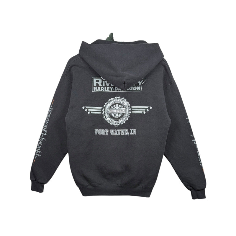 Vintage Harley Davidson Rivertown Fort Wayne Hoodie