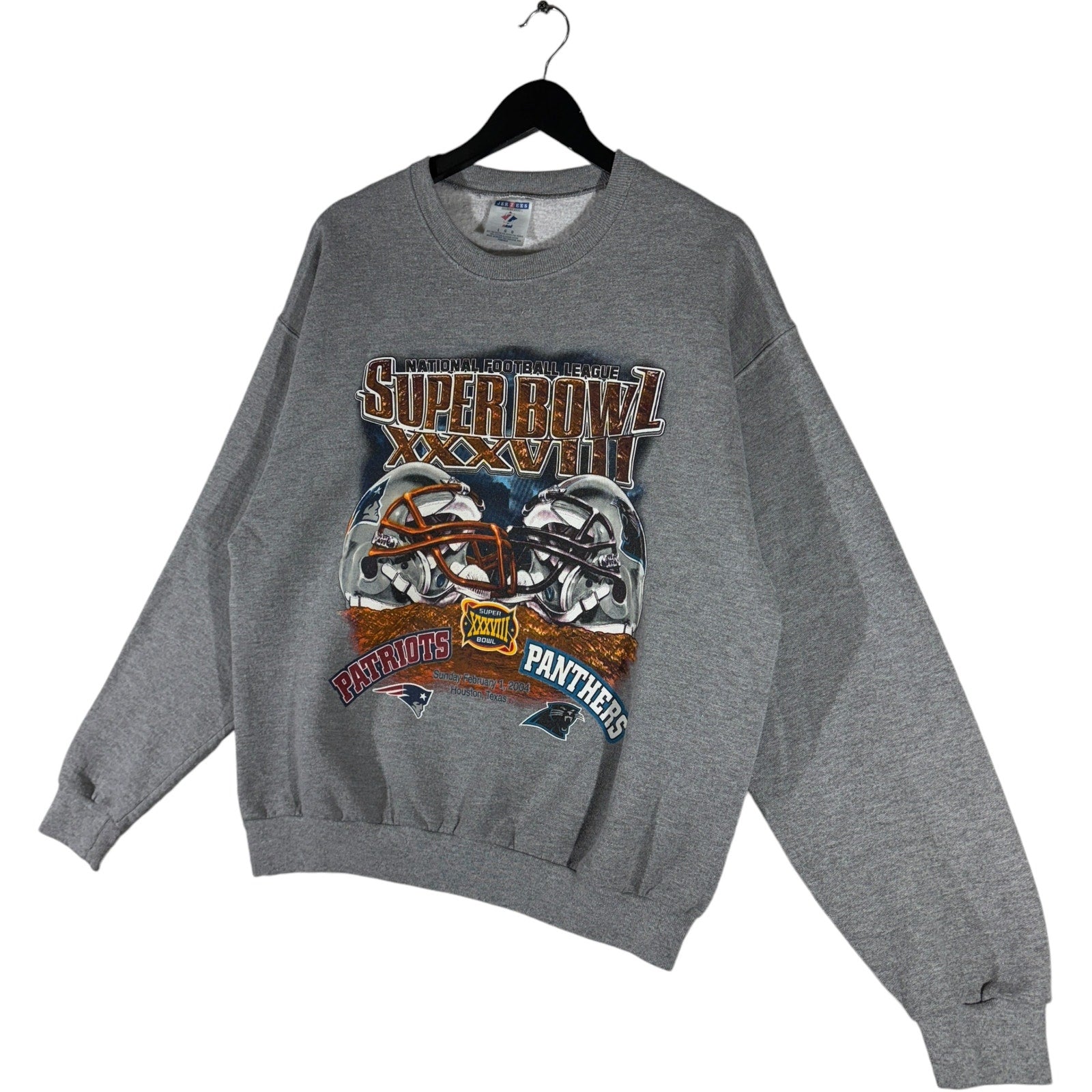 Vintage Panthers vs Patriots Superbowl Crewneck