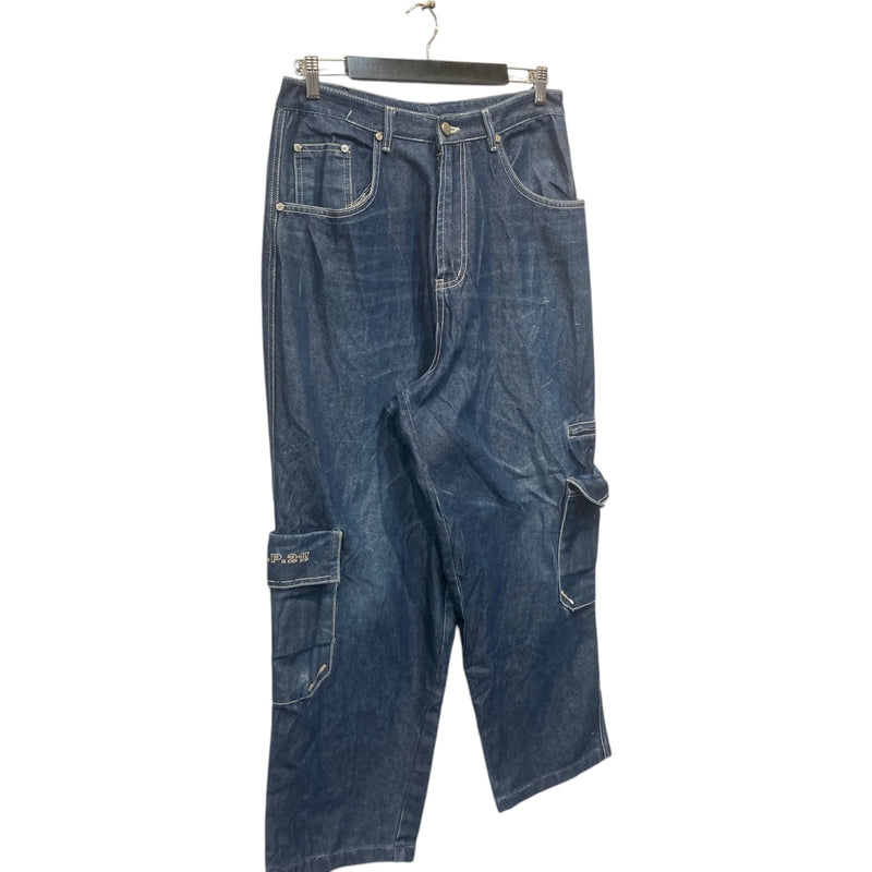 Vintage P.21! Y2K Denim Cargo Pants 32x26