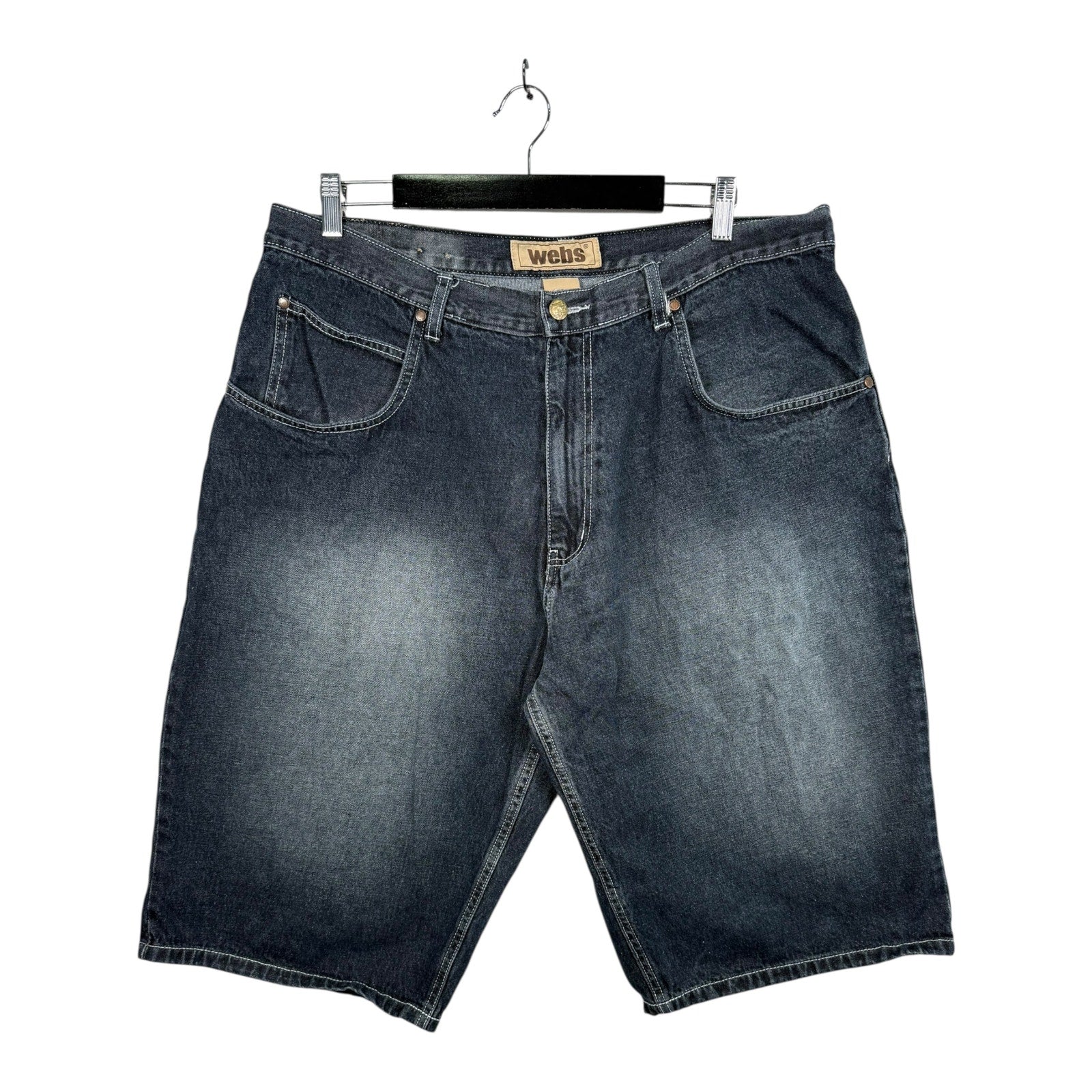 Vintage Cotton Bermuda Jean Denim Shorts 40