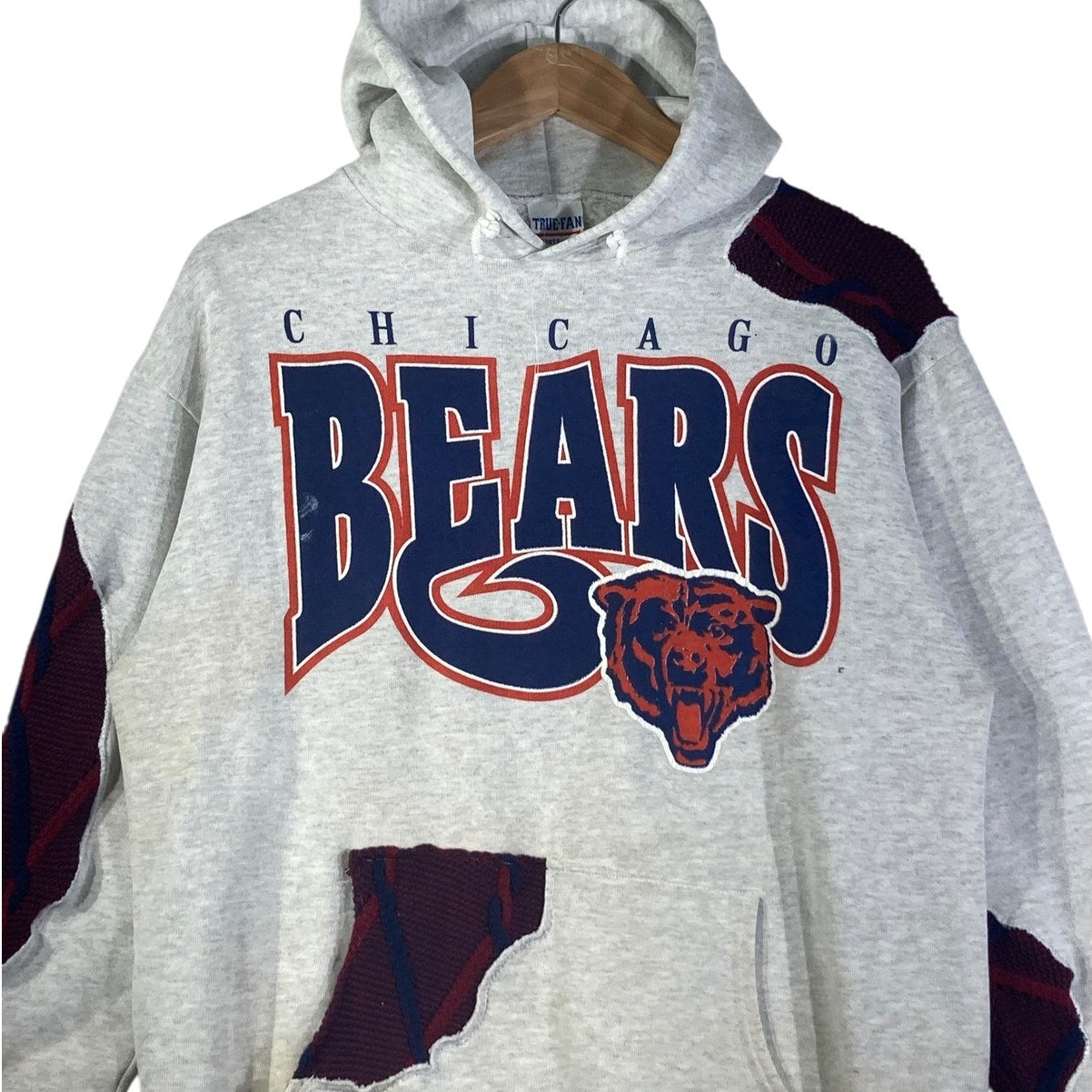 Vintage Chicago Bears NFL Graphic Pullover Hoodie