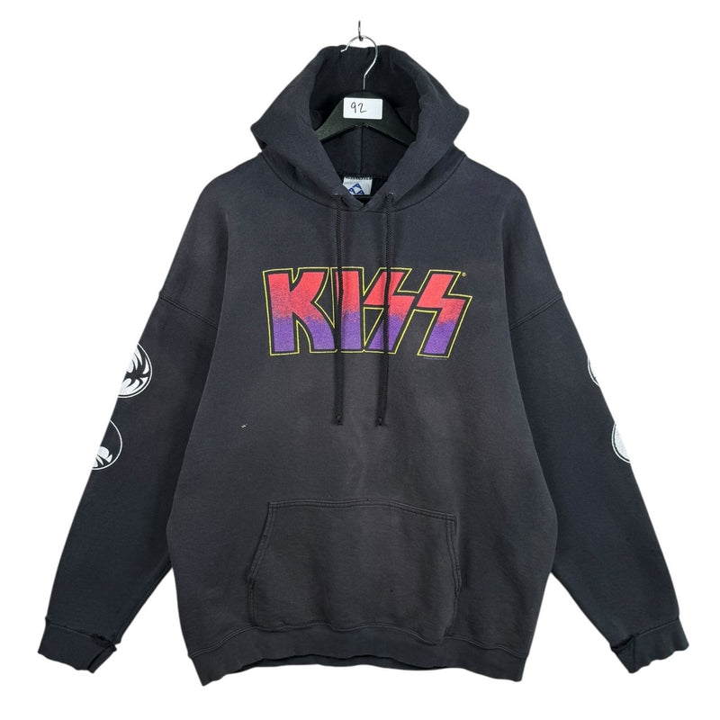 Vintage Kiss Band Graphic Pullover Hoodie