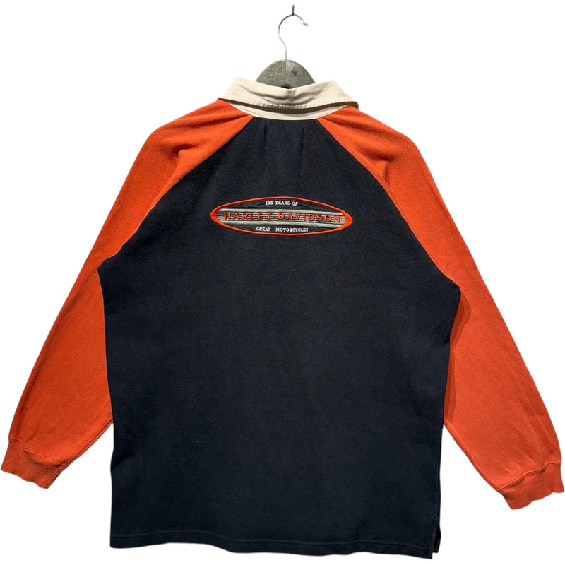 Vintage Harley Davidson Mullet Long Sleeve Rugby