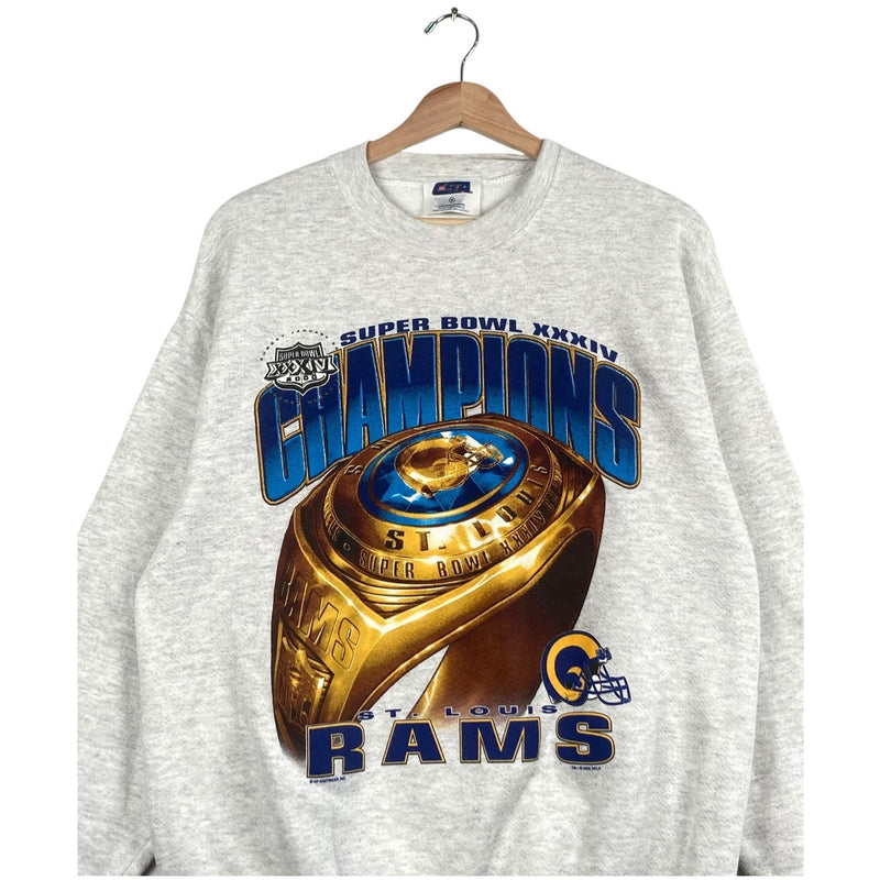 Vintage St. Louis Rams Super Bowl XXXIV NFL Crewneck