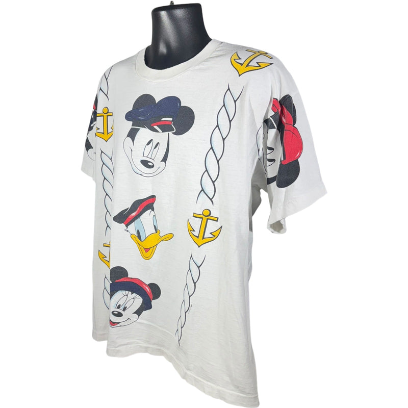 Vintage Disney Mickey Mouse And Friends Nautical Tee