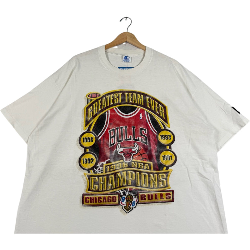 Vintage Starter Chicago Bulls Greatest Team Ever NBA 90s Tee