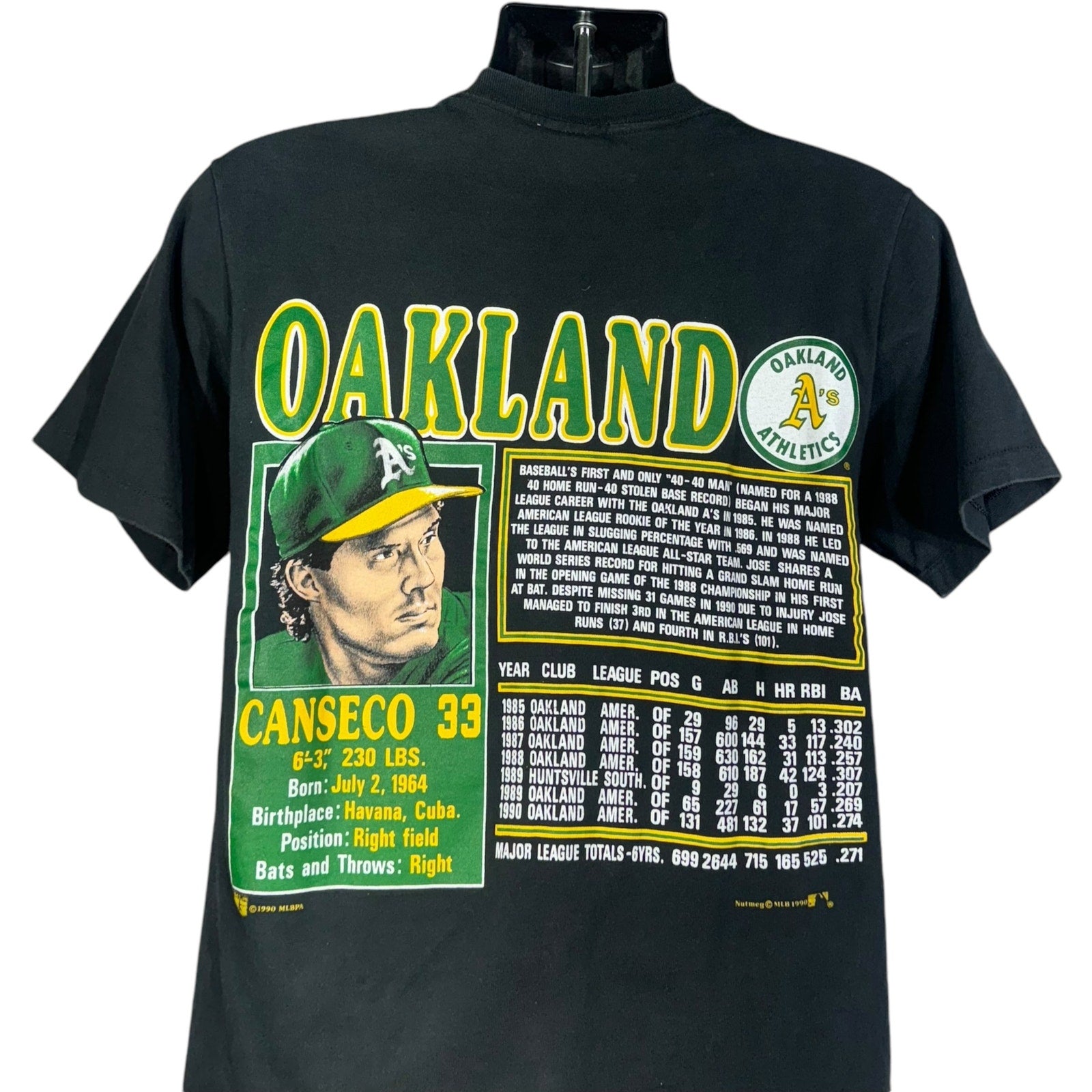 Vintage Oakland Athletics Jose Conseco #33 MLB Tee