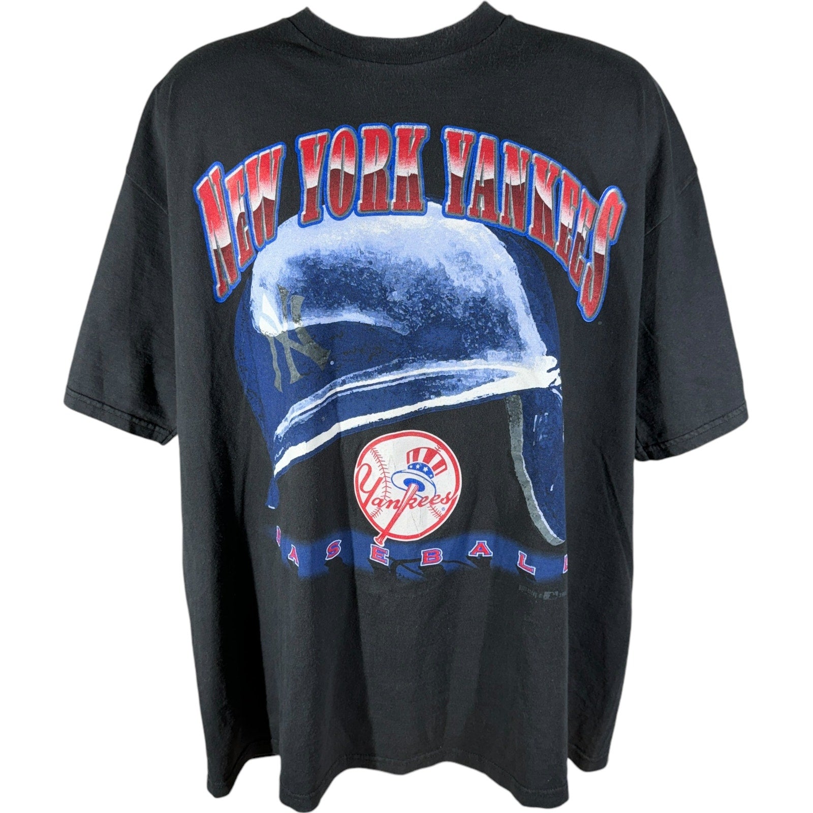 Vintage New York Yankees Big Helmet Tee 90s