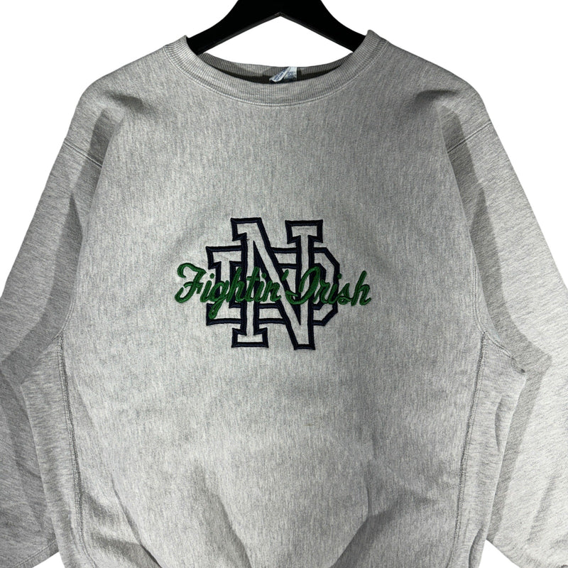 Vintage Champion Reverse Weave University of Notre Dame Crewneck