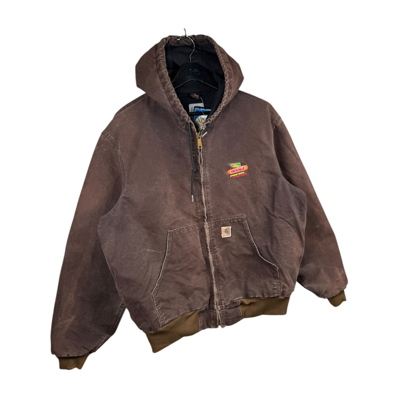 Vintage Carhartt Thermal Lined Full Zip Hoodie