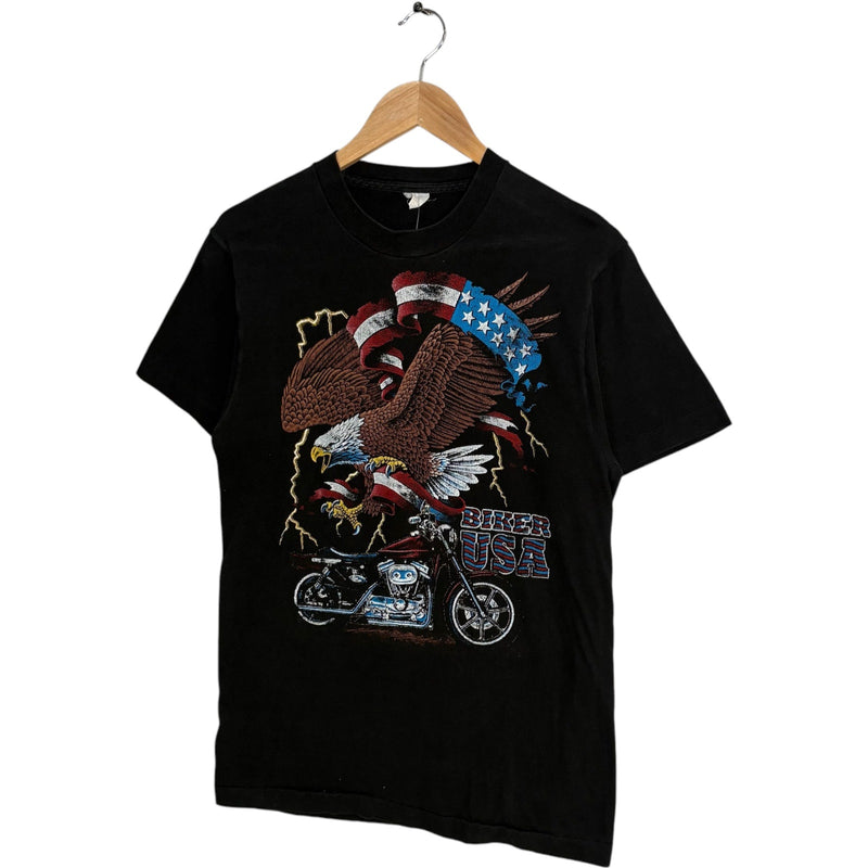 Vintage Harley Davidson Biker USA Riding Bike Eagle Tee