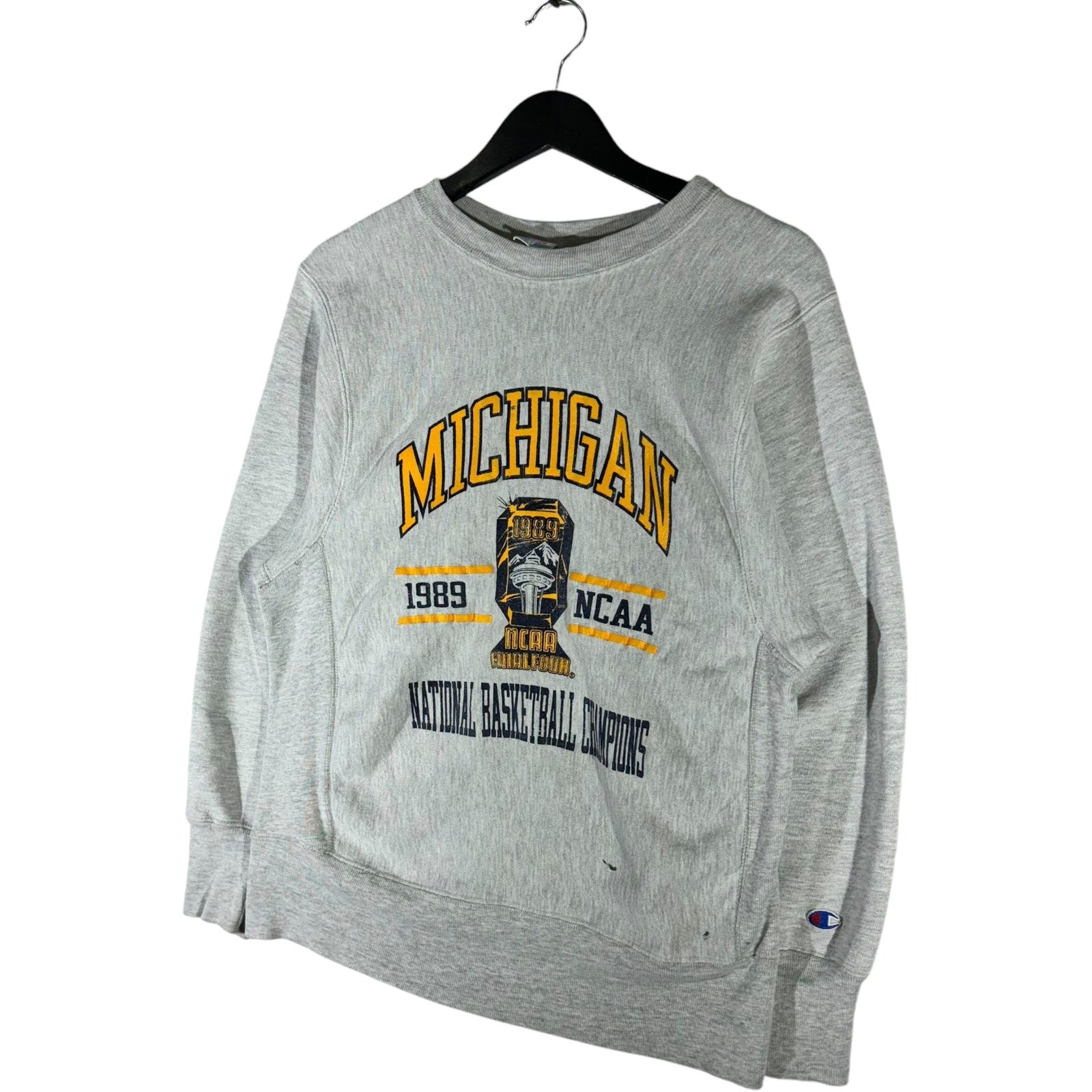 Vintage Champion Reverse Weave University Of Michigan Basketball Crewneck