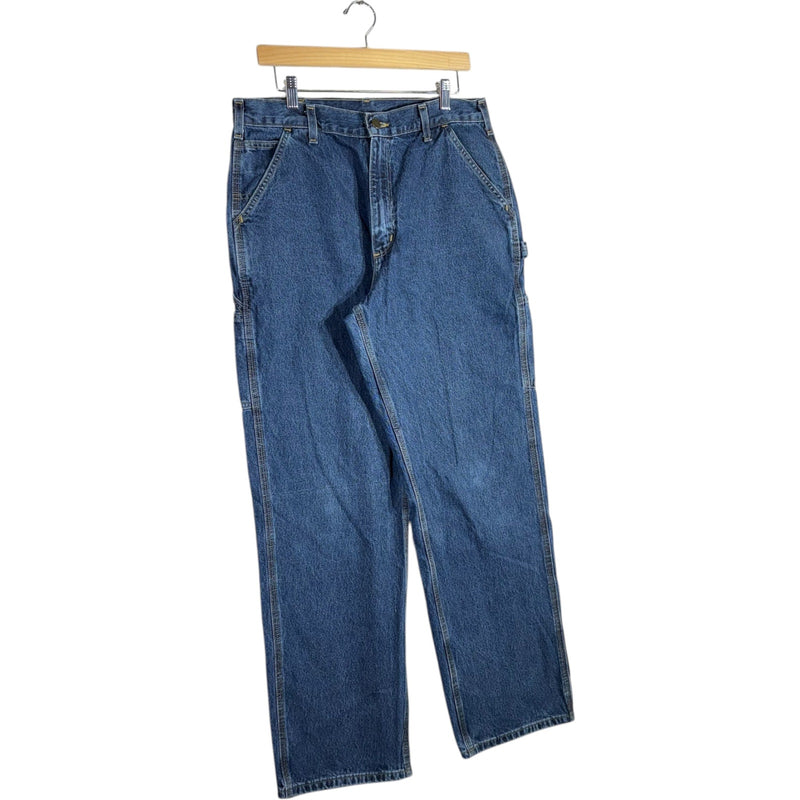 Vintage Carhartt Loose Fit Denim Carpenter Pants 34x32