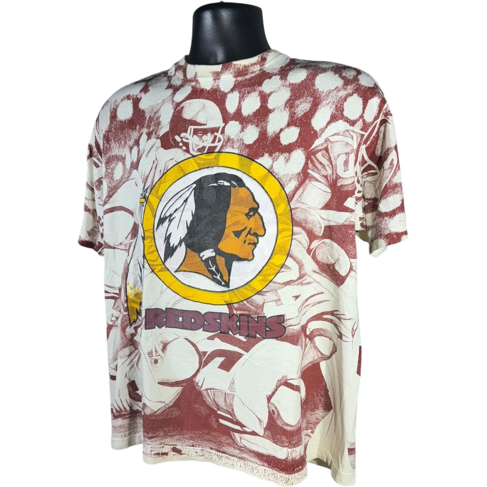 Vintage Washington Redskins AOP Football Tee