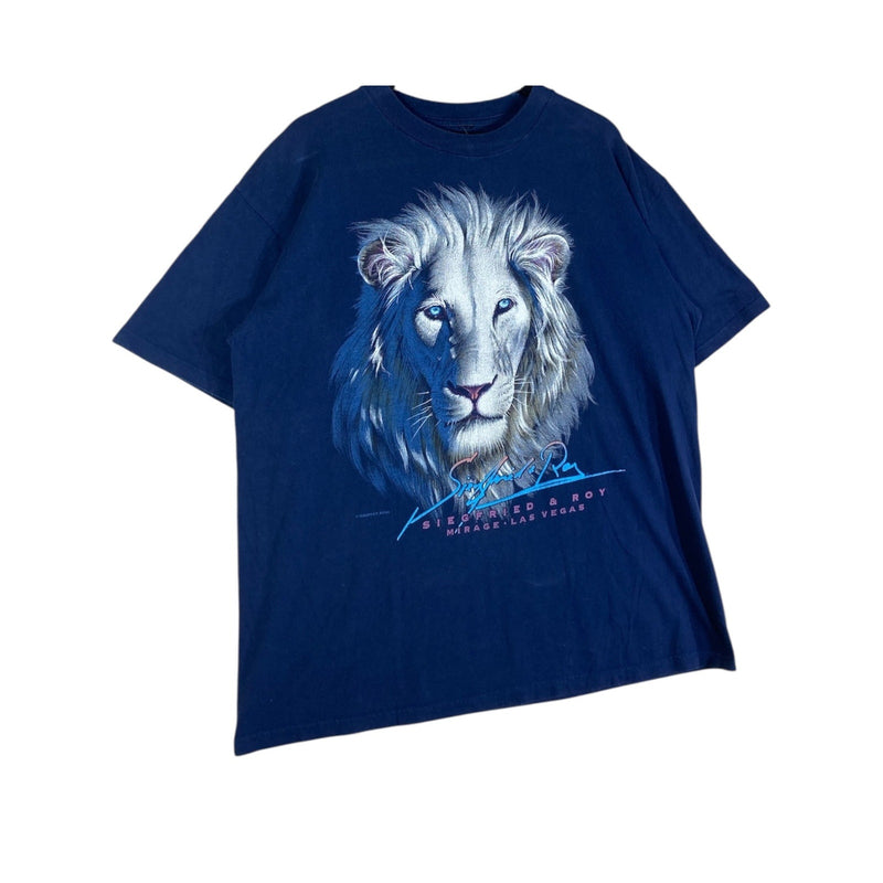 Vintage Siegfried & Roy Las Vegas Lion Souvenir T-Shirt
