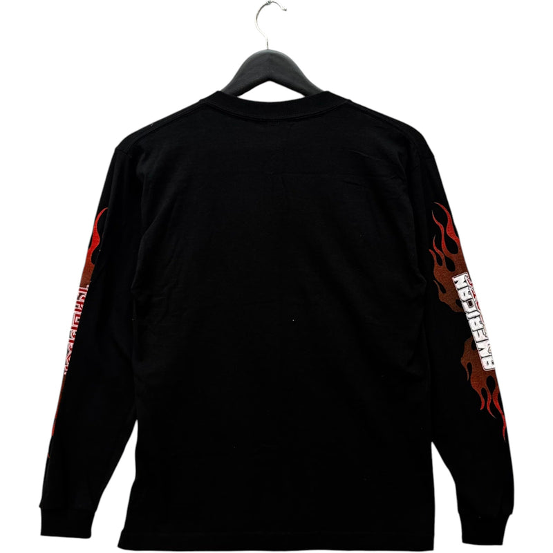 Vintage American Chopper Flaming Motorcycle Long Sleeve