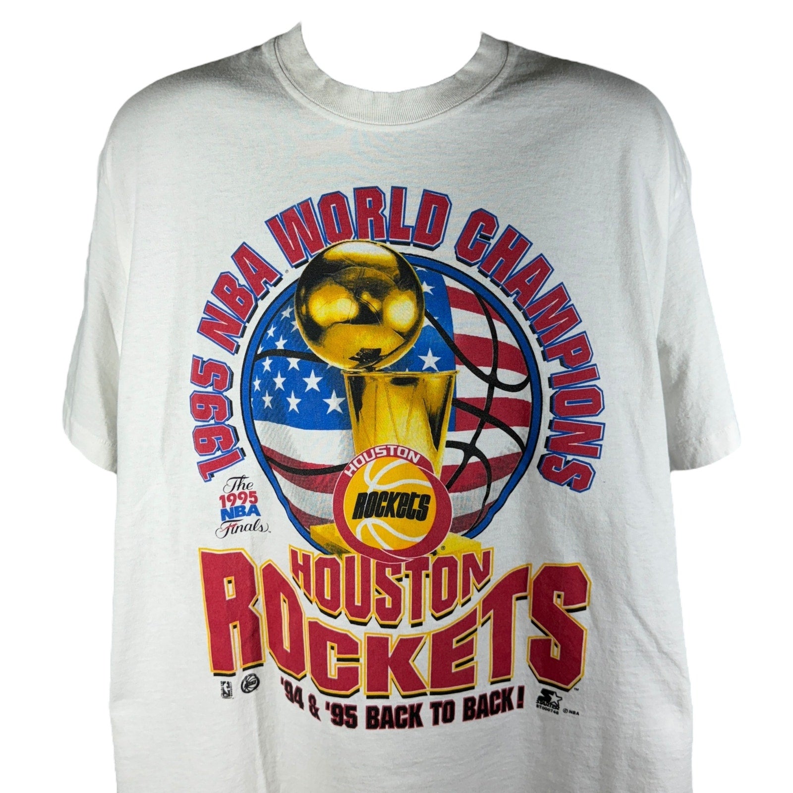 Vintage Houston Rockets NBA World Champions Tee 1995