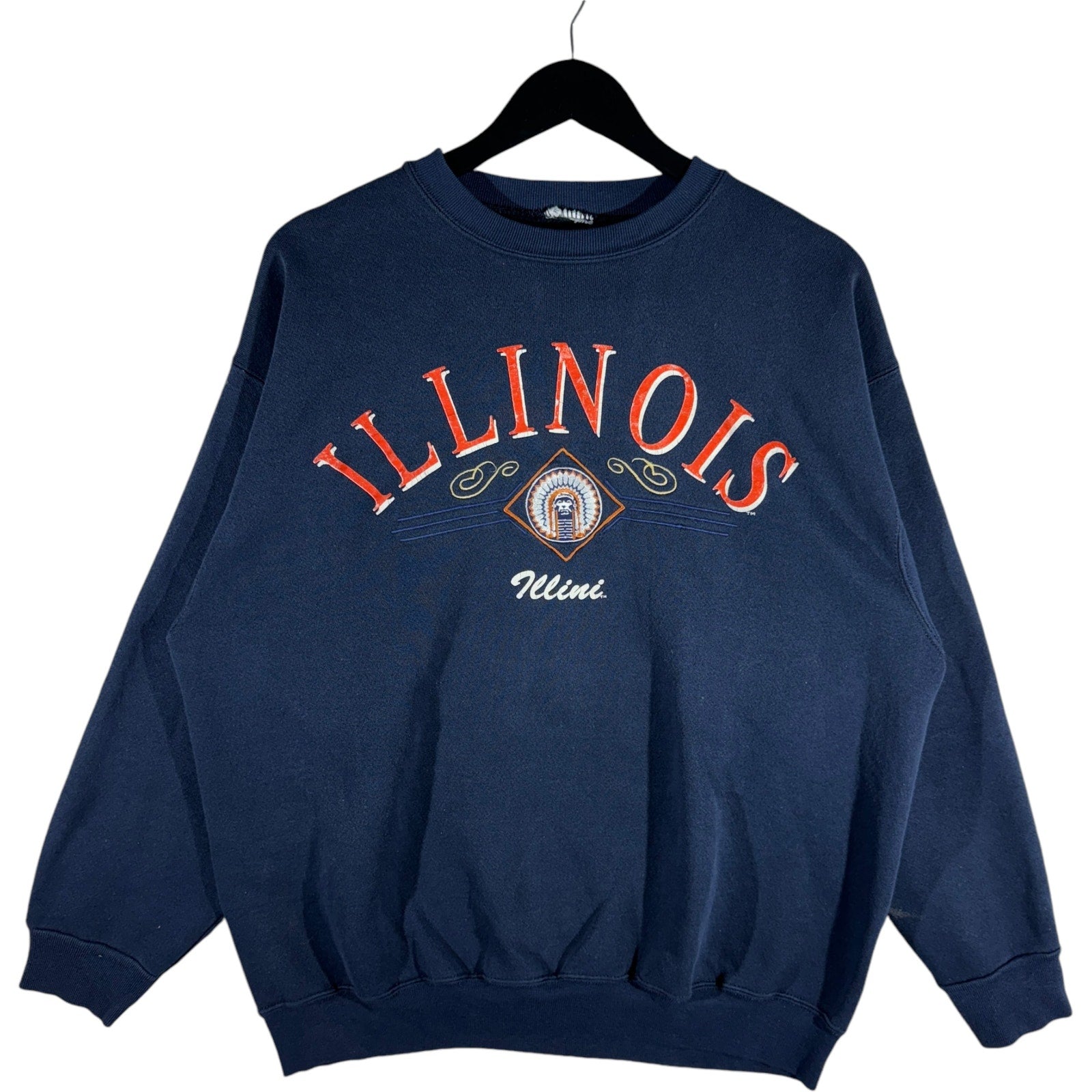 Vintage University Of Illinois Spellout Crewneck