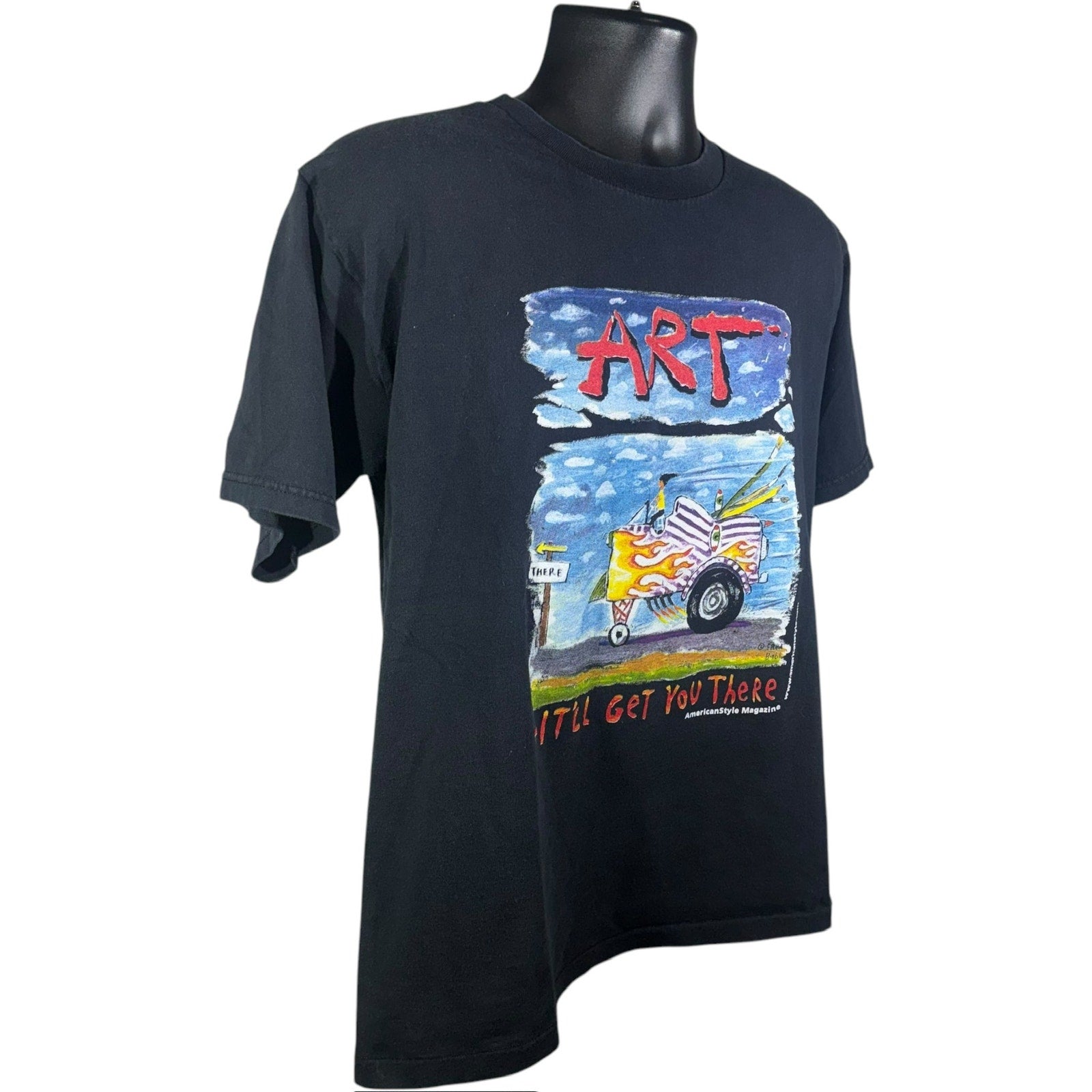 Vintage Fred Babs American Style Magazine "ART" Tee