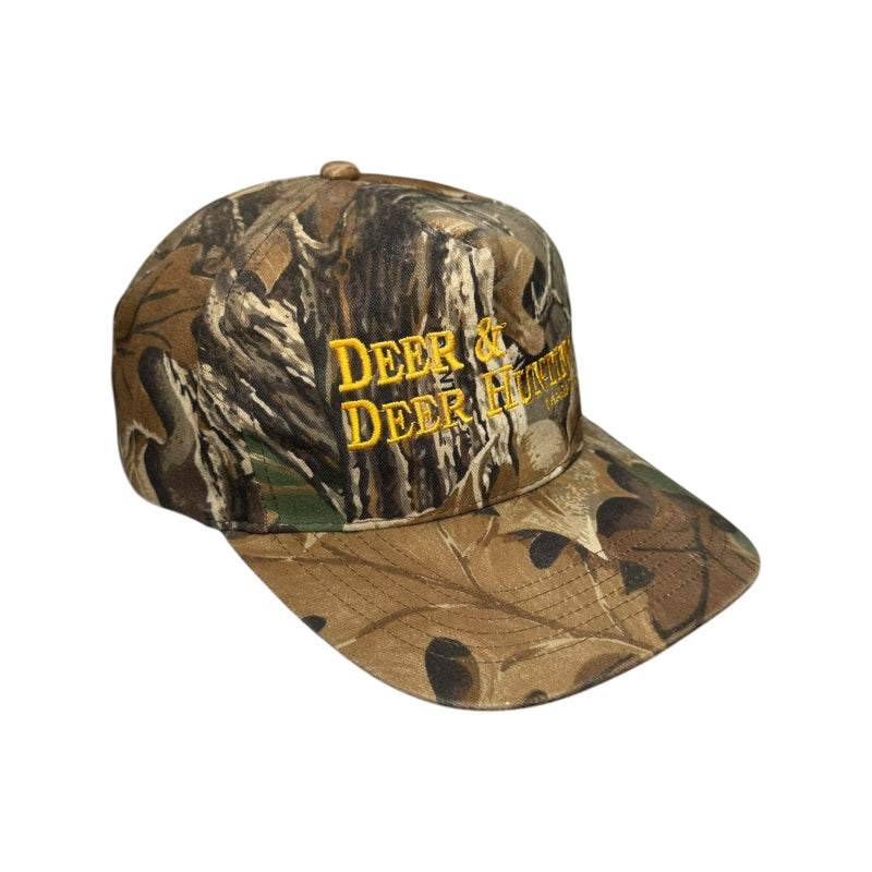 Vintage Deer & Deer Hunting Magazine Camo Snapback Hat OSFA