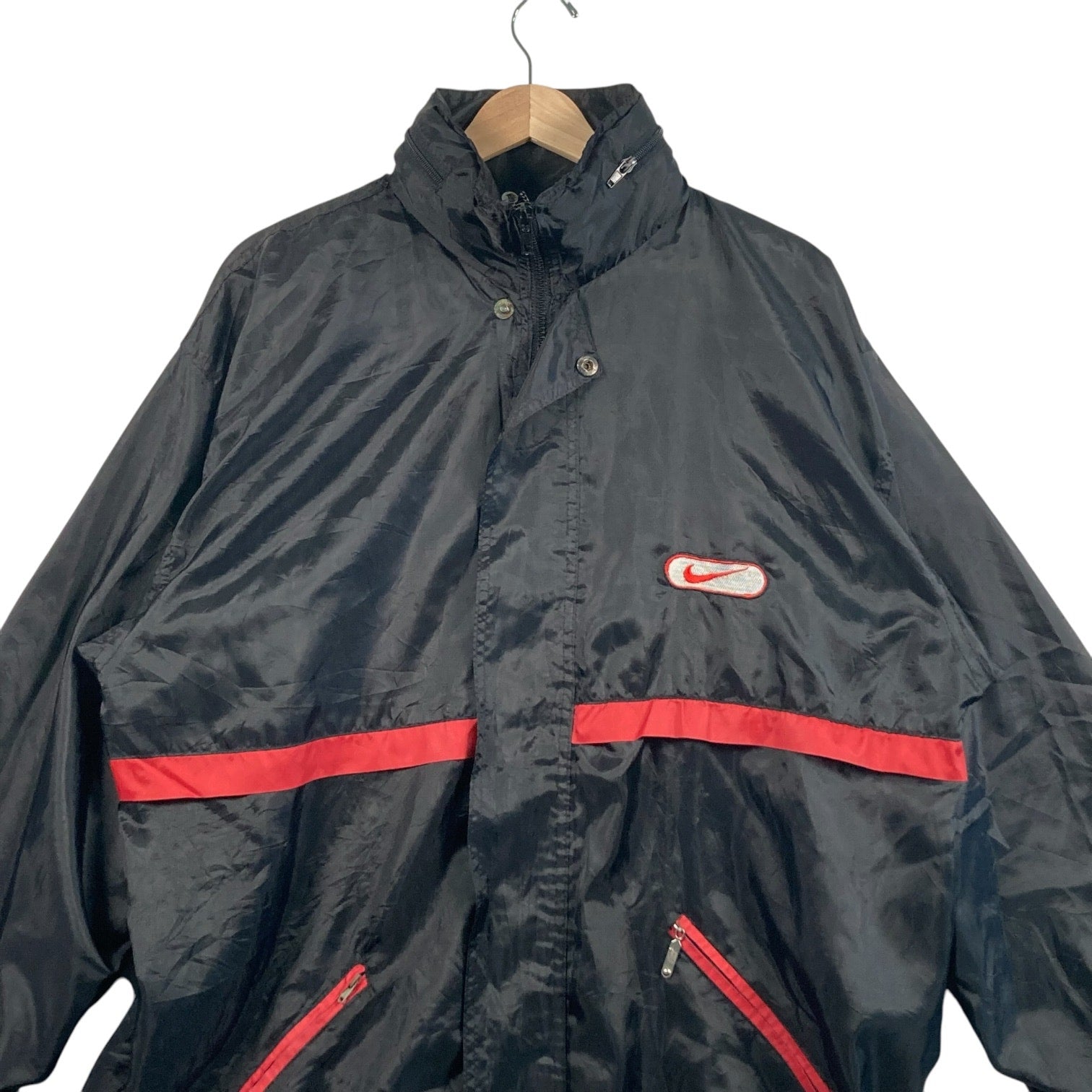 Vintage Nike Swoosh Logo Spellout Windbreaker