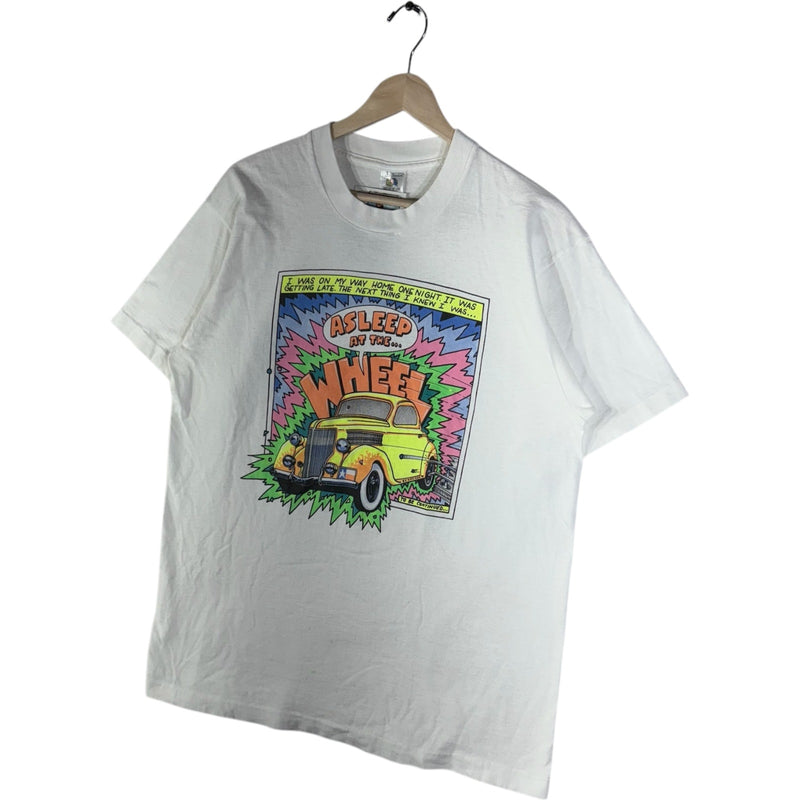 Vintage Asleep At The Wheel Car Comic Tee