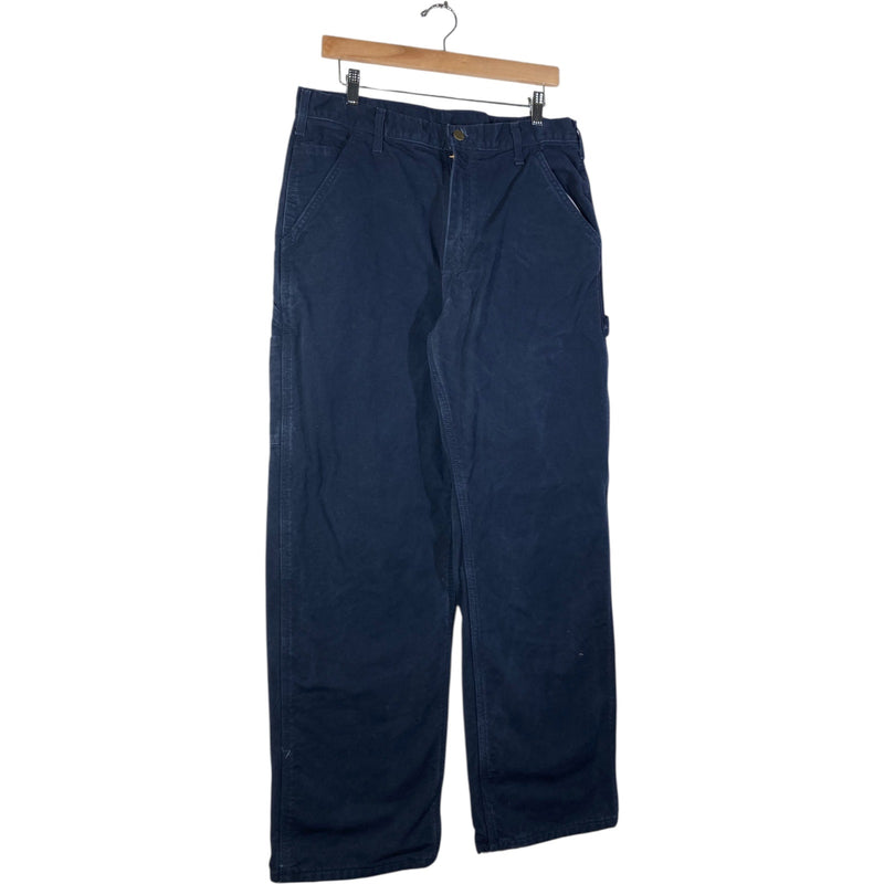 Vintage Carhartt Carpenter Canvas Utility Work Pants 34