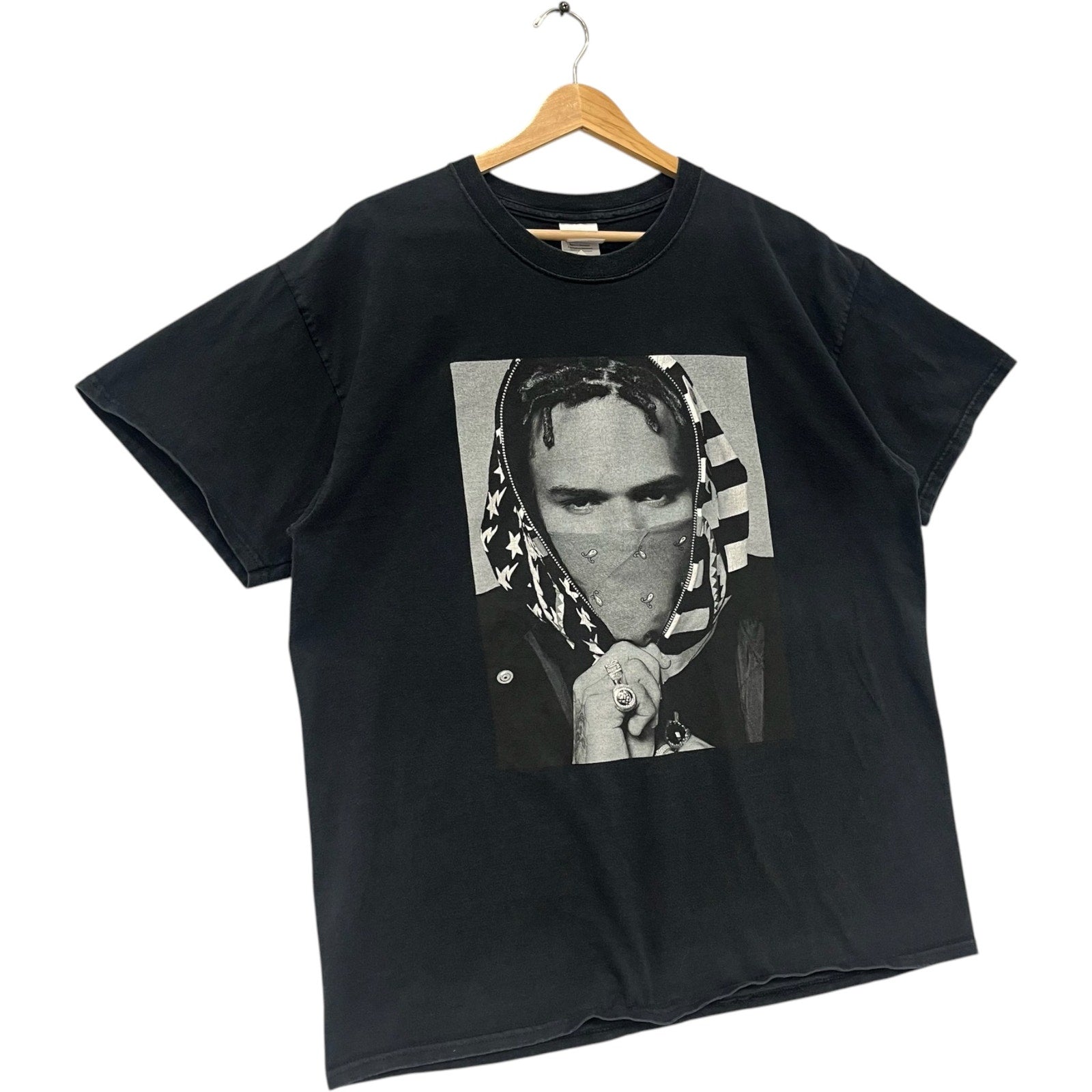 Vintage Black Pyramid Chris Brown Graphic Tee Large