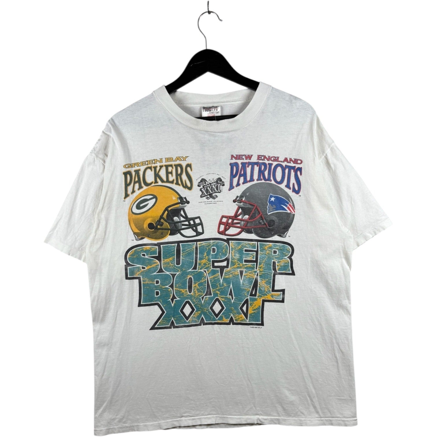 Vintage Super Bowl XXXI Packers Vs. Patriots NFL T-Shirt