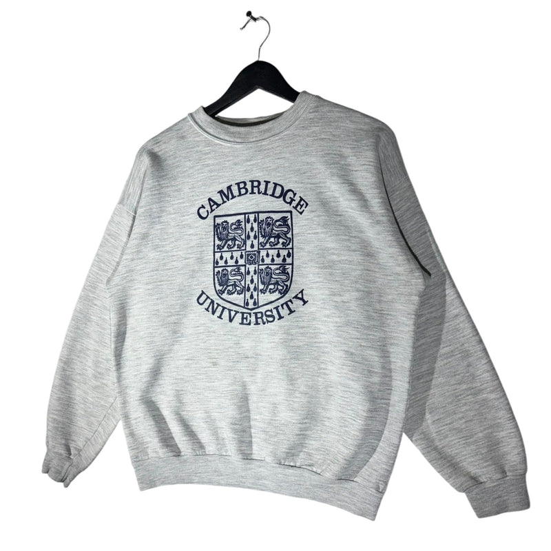 Vintage Cambridge University Crest Spellout Crewneck