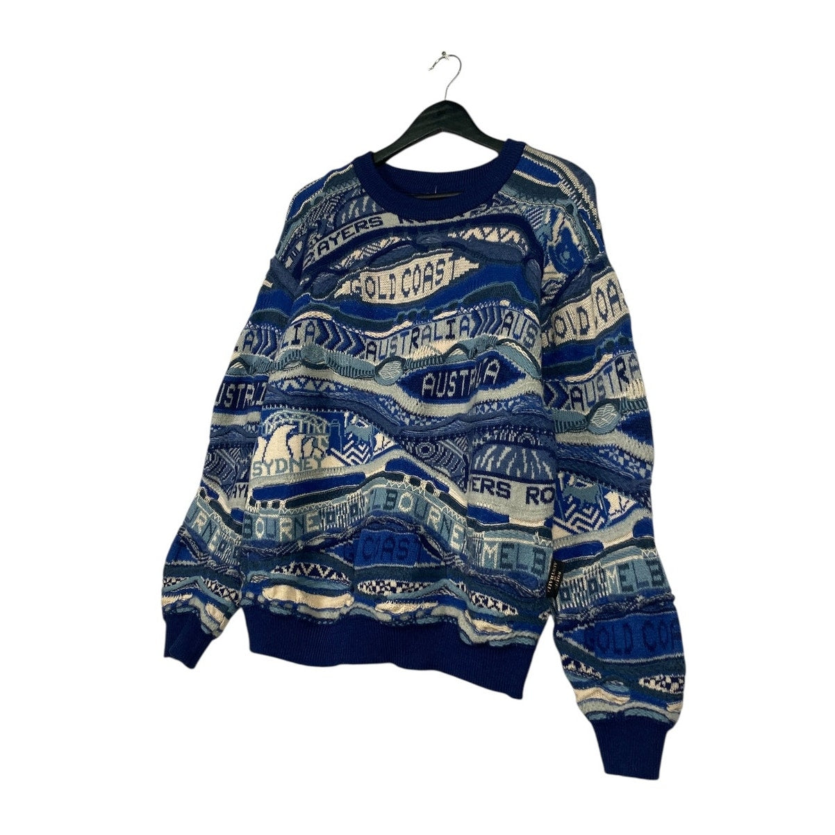 Vintage Soul Of Australia 3D Knit Spellout Sweater