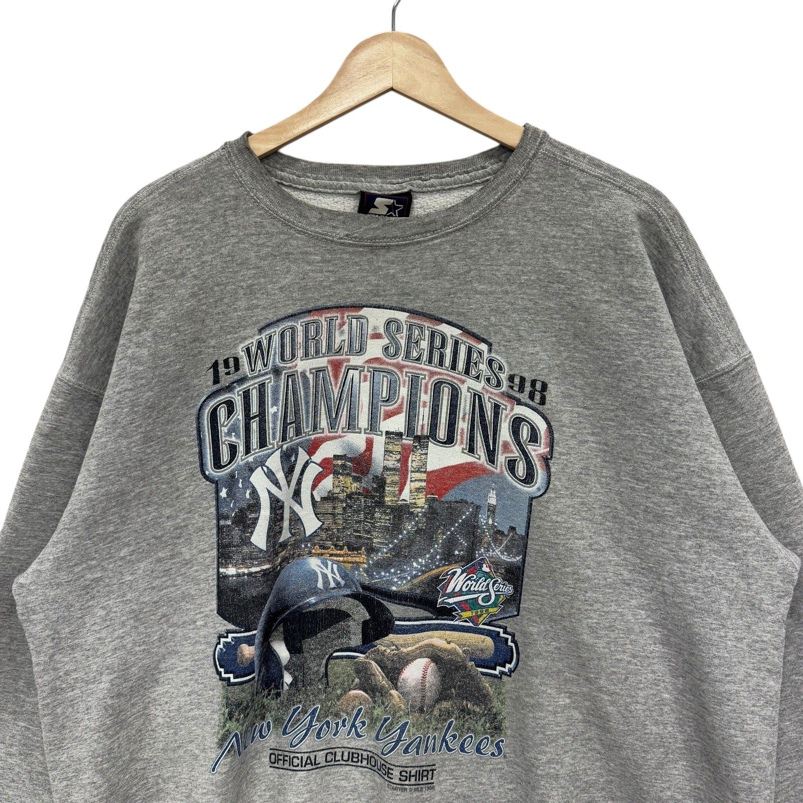 Vintage Starter New York Yankees World Series Champs Crewneck 90s