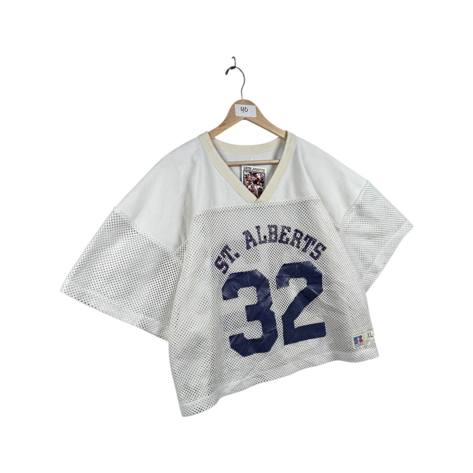 Vintage Russell Athletic St. Alberts Y2K Cropped Jersey