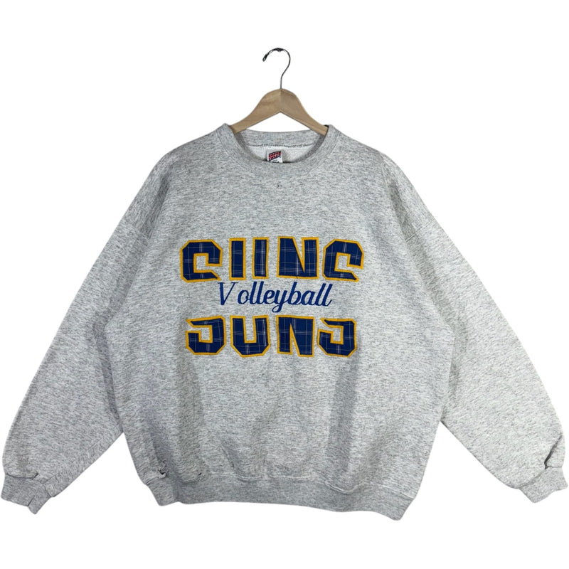Vintage Suns Volleyball Chest Spellout Embroidered Crewneck