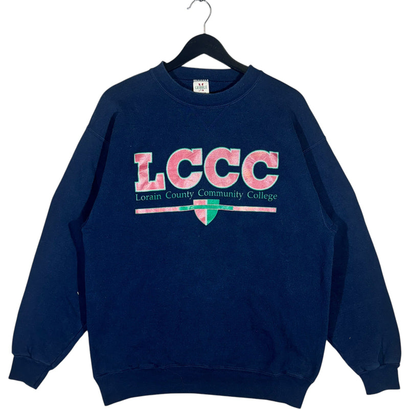 Vintage Lorain County Community College Crewneck