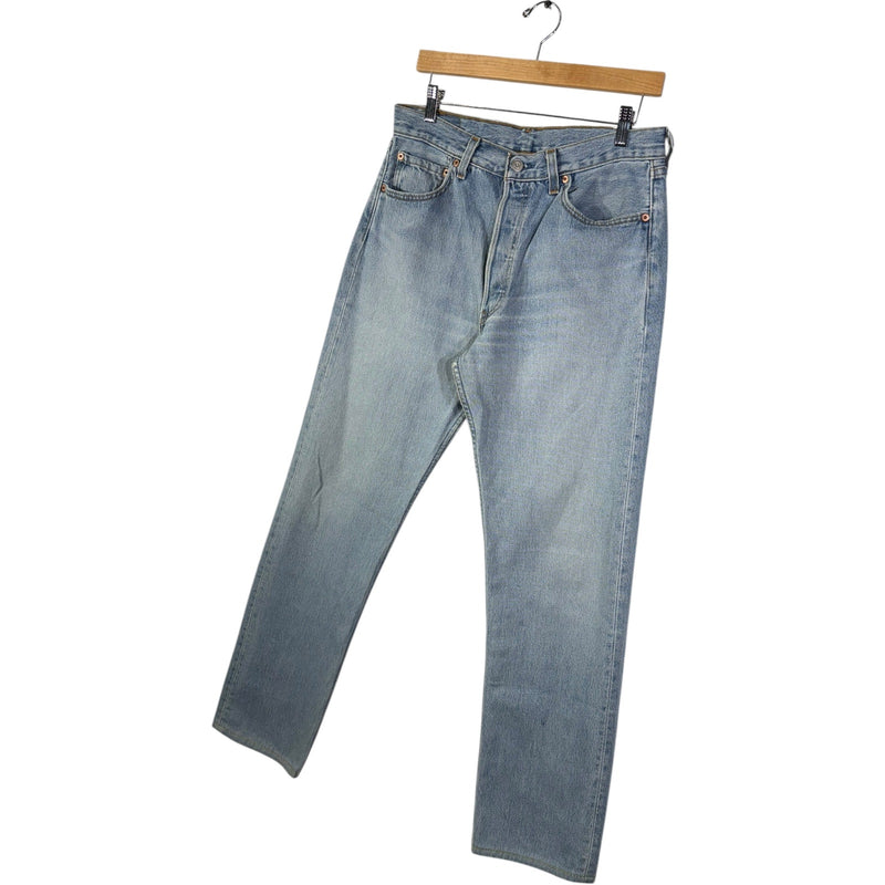 Vintage Levi's 501 Light Wash Straight Leg Jeans