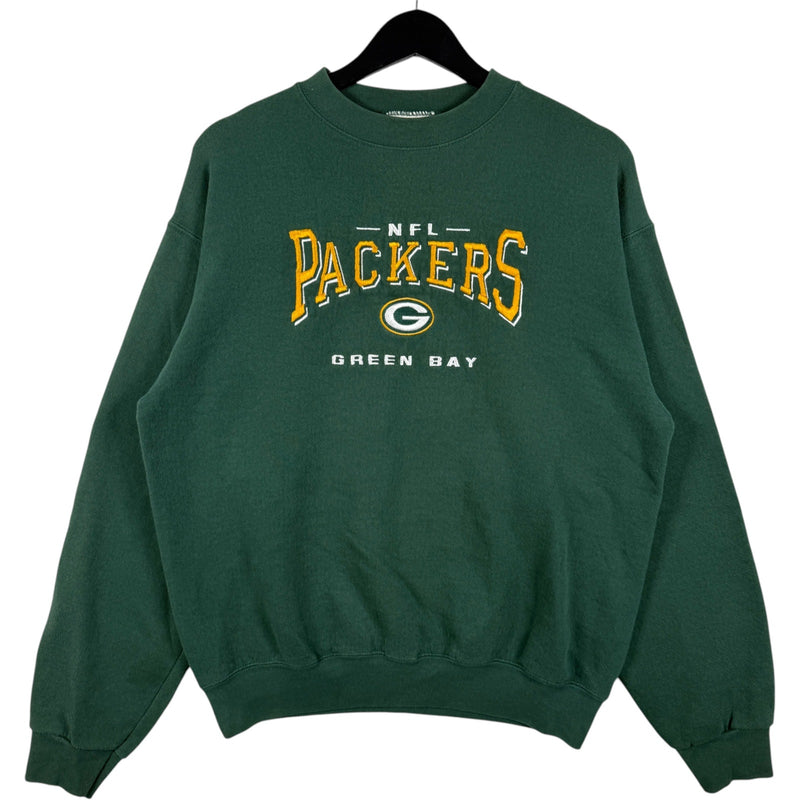 Vintage Green Bay Packers Chest Spellout NFL Crewneck