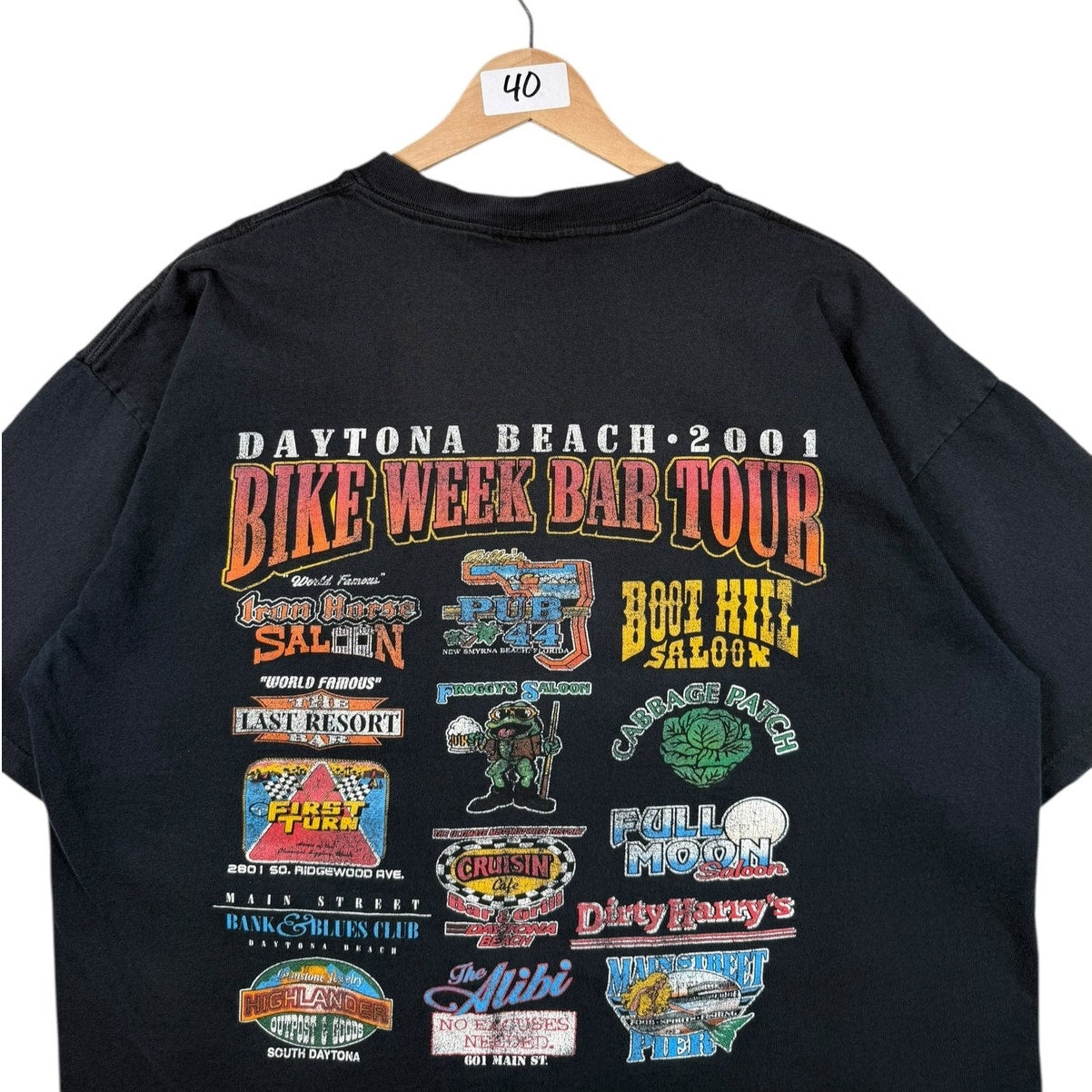Vintage Daytona Bike Week Bar Tour 2001 T-Shirt