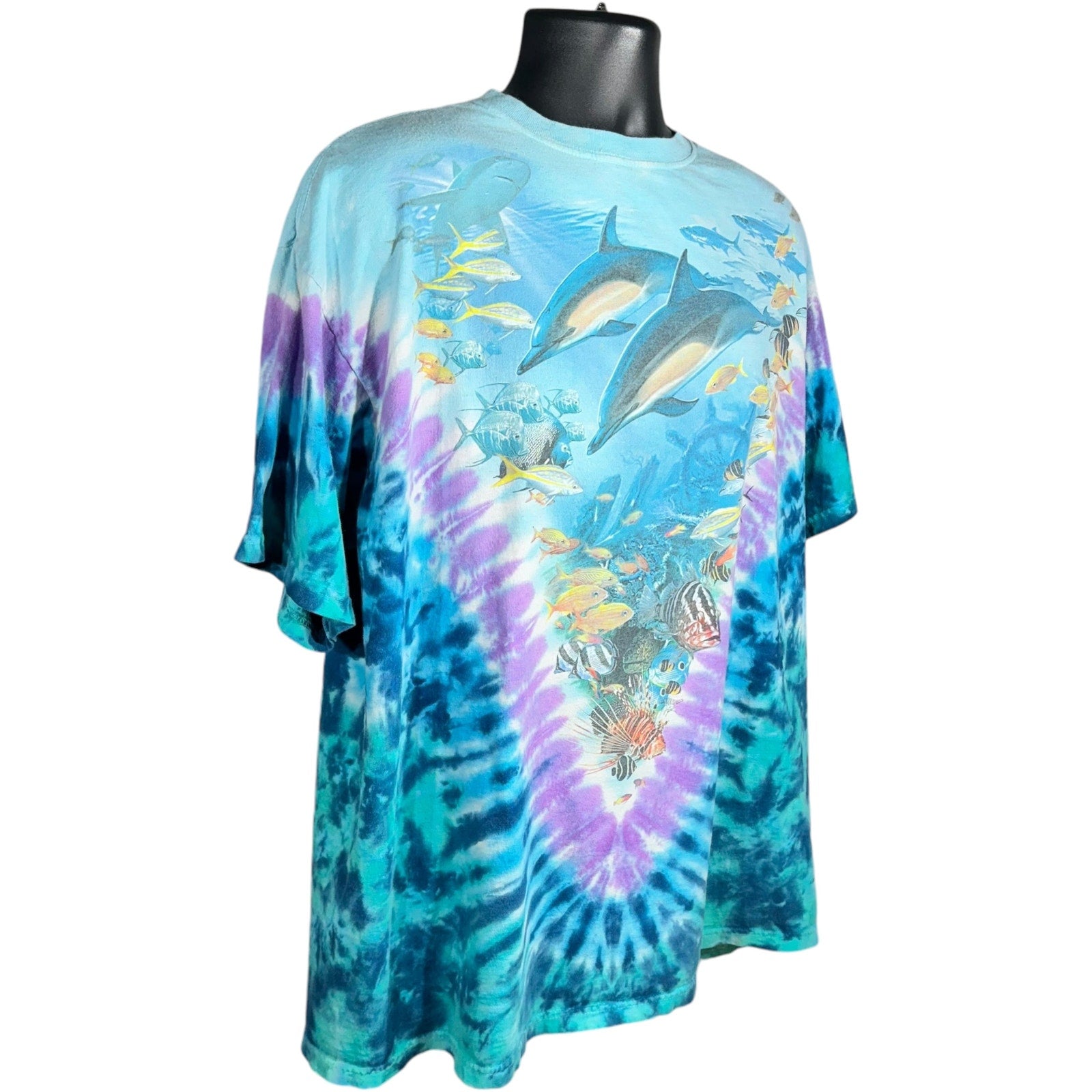 Vintage Ocean Life Tie Dye Nature Tee